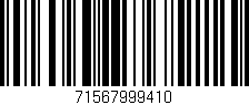 Código de barras (EAN, GTIN, SKU, ISBN): '71567999410'