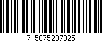 Código de barras (EAN, GTIN, SKU, ISBN): '715875287325'
