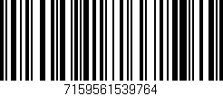 Código de barras (EAN, GTIN, SKU, ISBN): '7159561539764'