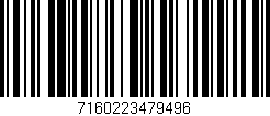 Código de barras (EAN, GTIN, SKU, ISBN): '7160223479496'