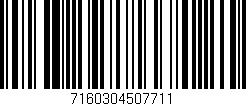 Código de barras (EAN, GTIN, SKU, ISBN): '7160304507711'