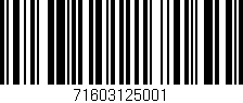 Código de barras (EAN, GTIN, SKU, ISBN): '71603125001'