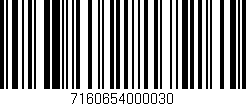 Código de barras (EAN, GTIN, SKU, ISBN): '7160654000030'