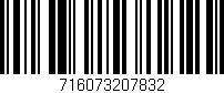 Código de barras (EAN, GTIN, SKU, ISBN): '716073207832'