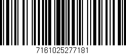 Código de barras (EAN, GTIN, SKU, ISBN): '7161025277181'