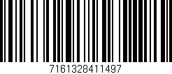 Código de barras (EAN, GTIN, SKU, ISBN): '7161328411497'