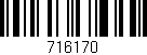 Código de barras (EAN, GTIN, SKU, ISBN): '716170'