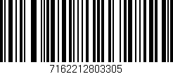 Código de barras (EAN, GTIN, SKU, ISBN): '7162212803305'