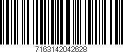 Código de barras (EAN, GTIN, SKU, ISBN): '7163142042628'