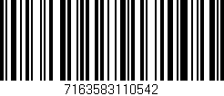 Código de barras (EAN, GTIN, SKU, ISBN): '7163583110542'