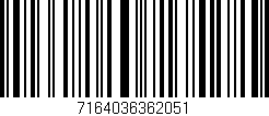 Código de barras (EAN, GTIN, SKU, ISBN): '7164036362051'