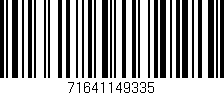 Código de barras (EAN, GTIN, SKU, ISBN): '71641149335'