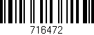 Código de barras (EAN, GTIN, SKU, ISBN): '716472'