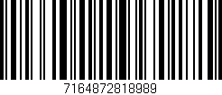 Código de barras (EAN, GTIN, SKU, ISBN): '7164872818989'