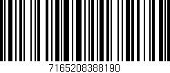 Código de barras (EAN, GTIN, SKU, ISBN): '7165208388190'