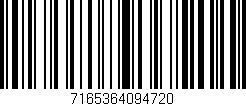 Código de barras (EAN, GTIN, SKU, ISBN): '7165364094720'
