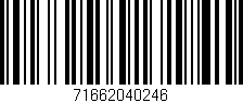 Código de barras (EAN, GTIN, SKU, ISBN): '71662040246'