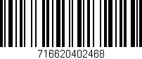 Código de barras (EAN, GTIN, SKU, ISBN): '716620402468'