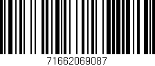 Código de barras (EAN, GTIN, SKU, ISBN): '71662069087'