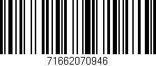 Código de barras (EAN, GTIN, SKU, ISBN): '71662070946'