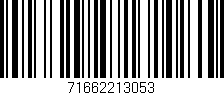 Código de barras (EAN, GTIN, SKU, ISBN): '71662213053'