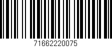 Código de barras (EAN, GTIN, SKU, ISBN): '71662220075'
