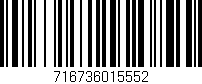 Código de barras (EAN, GTIN, SKU, ISBN): '716736015552'