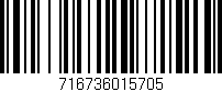 Código de barras (EAN, GTIN, SKU, ISBN): '716736015705'
