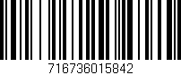 Código de barras (EAN, GTIN, SKU, ISBN): '716736015842'