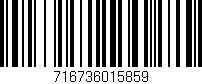 Código de barras (EAN, GTIN, SKU, ISBN): '716736015859'