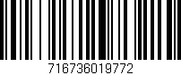 Código de barras (EAN, GTIN, SKU, ISBN): '716736019772'