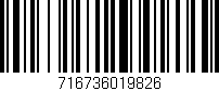 Código de barras (EAN, GTIN, SKU, ISBN): '716736019826'