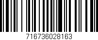 Código de barras (EAN, GTIN, SKU, ISBN): '716736028163'