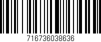 Código de barras (EAN, GTIN, SKU, ISBN): '716736038636'