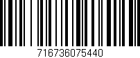 Código de barras (EAN, GTIN, SKU, ISBN): '716736075440'