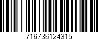 Código de barras (EAN, GTIN, SKU, ISBN): '716736124315'