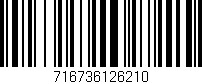 Código de barras (EAN, GTIN, SKU, ISBN): '716736126210'