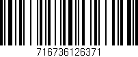 Código de barras (EAN, GTIN, SKU, ISBN): '716736126371'