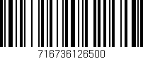 Código de barras (EAN, GTIN, SKU, ISBN): '716736126500'