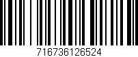 Código de barras (EAN, GTIN, SKU, ISBN): '716736126524'
