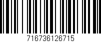 Código de barras (EAN, GTIN, SKU, ISBN): '716736126715'