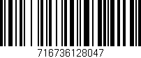 Código de barras (EAN, GTIN, SKU, ISBN): '716736128047'