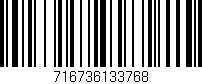 Código de barras (EAN, GTIN, SKU, ISBN): '716736133768'