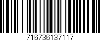 Código de barras (EAN, GTIN, SKU, ISBN): '716736137117'
