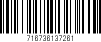 Código de barras (EAN, GTIN, SKU, ISBN): '716736137261'