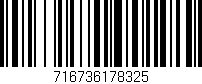 Código de barras (EAN, GTIN, SKU, ISBN): '716736178325'