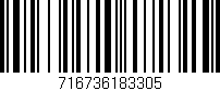 Código de barras (EAN, GTIN, SKU, ISBN): '716736183305'