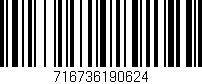 Código de barras (EAN, GTIN, SKU, ISBN): '716736190624'