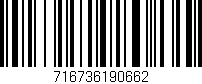 Código de barras (EAN, GTIN, SKU, ISBN): '716736190662'