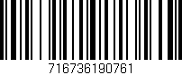 Código de barras (EAN, GTIN, SKU, ISBN): '716736190761'